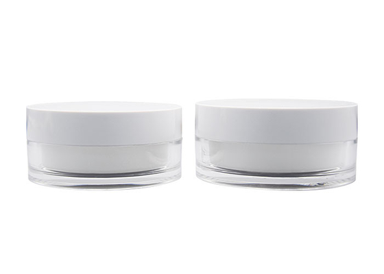 Plastic 2 Double Separate Parts OD 93mm Cosmetic Cream Containers Day And Night
