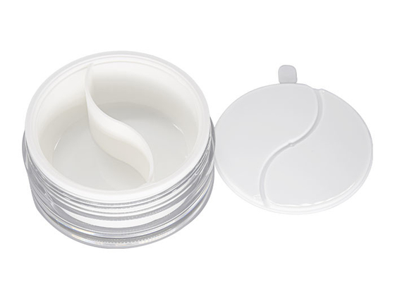 Plastic 2 Double Separate Parts OD 93mm Cosmetic Cream Containers Day And Night