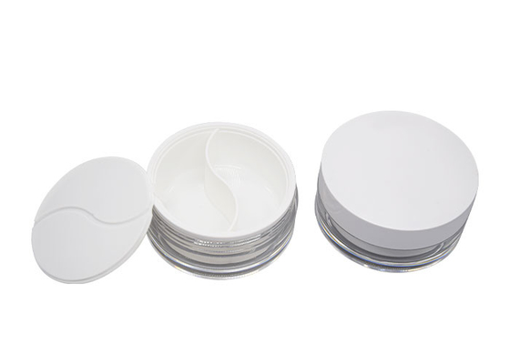 Plastic 2 Double Separate Parts OD 93mm Cosmetic Cream Containers Day And Night