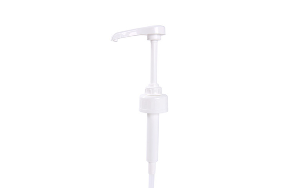 Food Grade PP Syrup Dispenser TUV Pump For Plastic Bottle 5/8/10cc Dosage 38-410 Closure Size