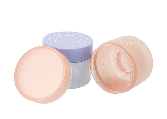 250g Transparent PP Round Od 92mm Body Lotion Container 75mm Height UKC15