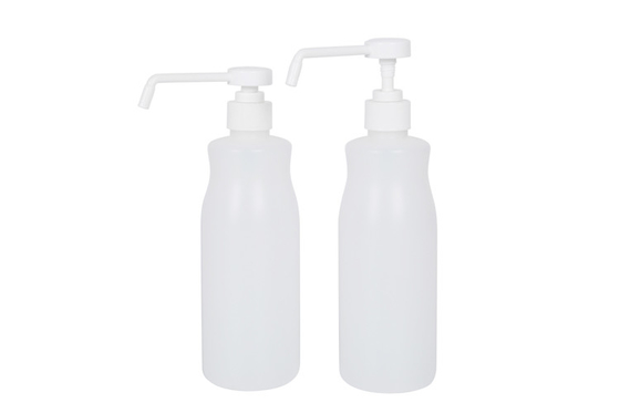 White HDPE Hair Shampoo 500ml Pump Squeeze Bottle