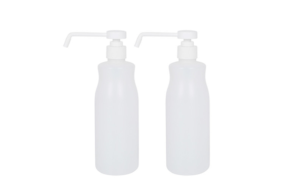 White HDPE Hair Shampoo 500ml Pump Squeeze Bottle