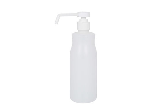 White HDPE Hair Shampoo 500ml Pump Squeeze Bottle