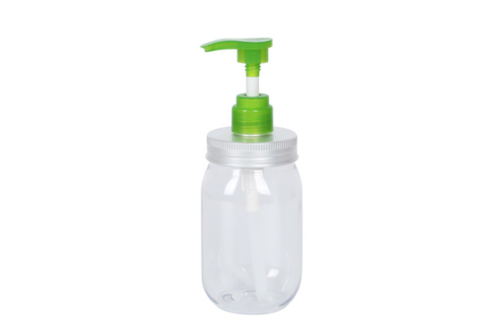 350ml 450ml 650ml Pump Sanitizer Bottle Transparent PET 2.0cc Foam Soap Aluminum Lid