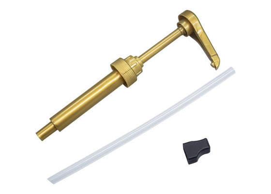 Food Grade Gold Syrup Dispenser Pump Dustproof Drip Proof Design