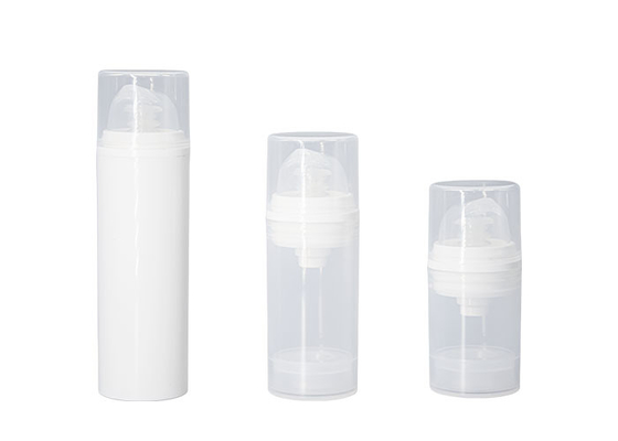 Round allplastic  Pp Airless Pump Bottle 15ml 30ml 50ml  Mono airless pump bottle dispenser