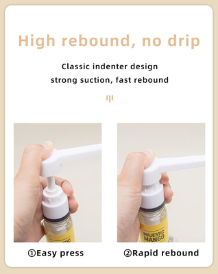 Food Grade Plastic Syrup Dispenser Pump For Restaurant 5ml 8ml 10ml