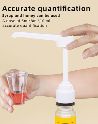 Food Grade Plastic Syrup Dispenser Pump For Restaurant 5ml 8ml 10ml