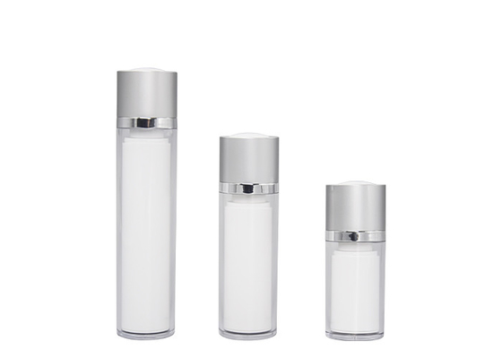 15ml 30ml 50ml Acrylic Airless Bottle Round Rotating Lift Type