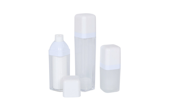 Acrylic Square 15/30/50ml Face Moisturizer Bottle Matte White lotion toner Family Skin Suit