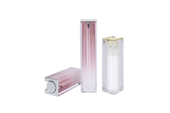 Sauqre Acrylic Lotion Bottle 50ml Heavy Wall 80g Cream Jar Cosmetic Packaging Set