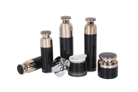 Mouth Cover Acrylic Lotion Bottle Cosmetic Cream Jar Packaging Set