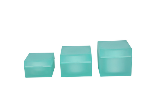 Acrylic Cosmetic Cream Jar 80g Square Serum Pump Bottle Skincare Set