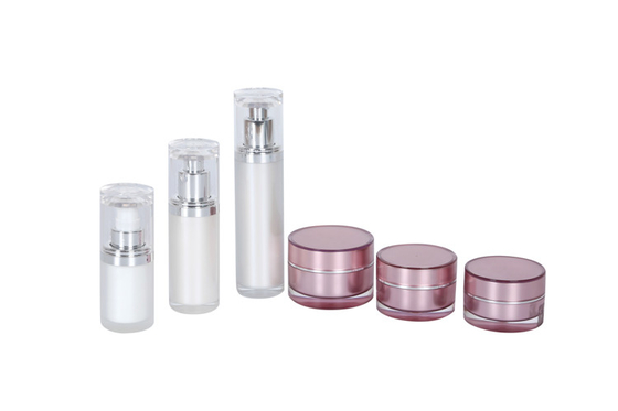 15ml Cylinder Cosmetic Pump Bottle 80g Eye Cream Jar Daily Facial Skincare Gift Set
