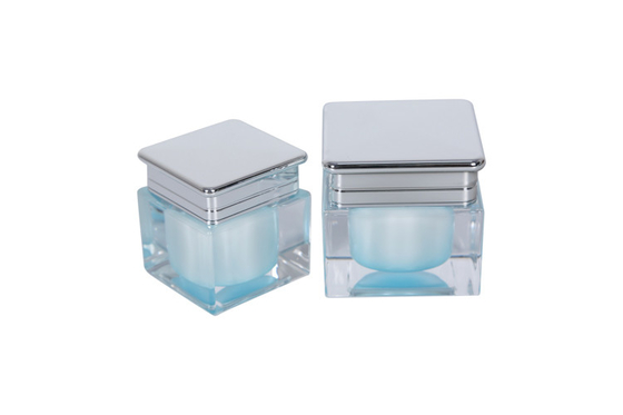 80 / 100ml Square Acylic Serum Lotion Bottle Skincare Cosmetic Set Cream Jar