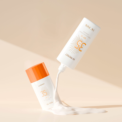 30 ml & 50 ml Tottle Liquid Sunscreen Lotion Bottle With Diamond-Shaped Special Cap Ταξιδιωτικό φιλικό δοχείο περιποίησης δέρματος